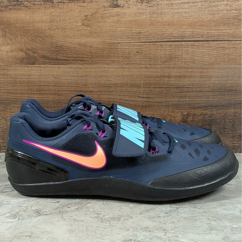 Nike Zoom Rotational 6 Men's 14 Obsidian Orange Pulse Throwing Shoes FZ9606-400